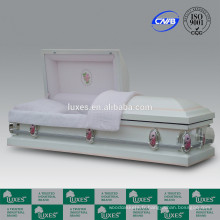 LUXES cercueils métalliques fabricant de la Chine pour les funérailles